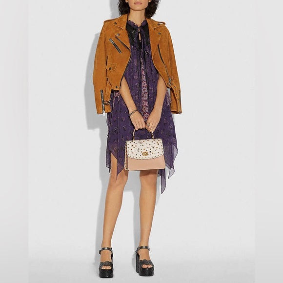 Coach Parker Top Handle With Scattered Rivets 69444 - Picture 13 of 16